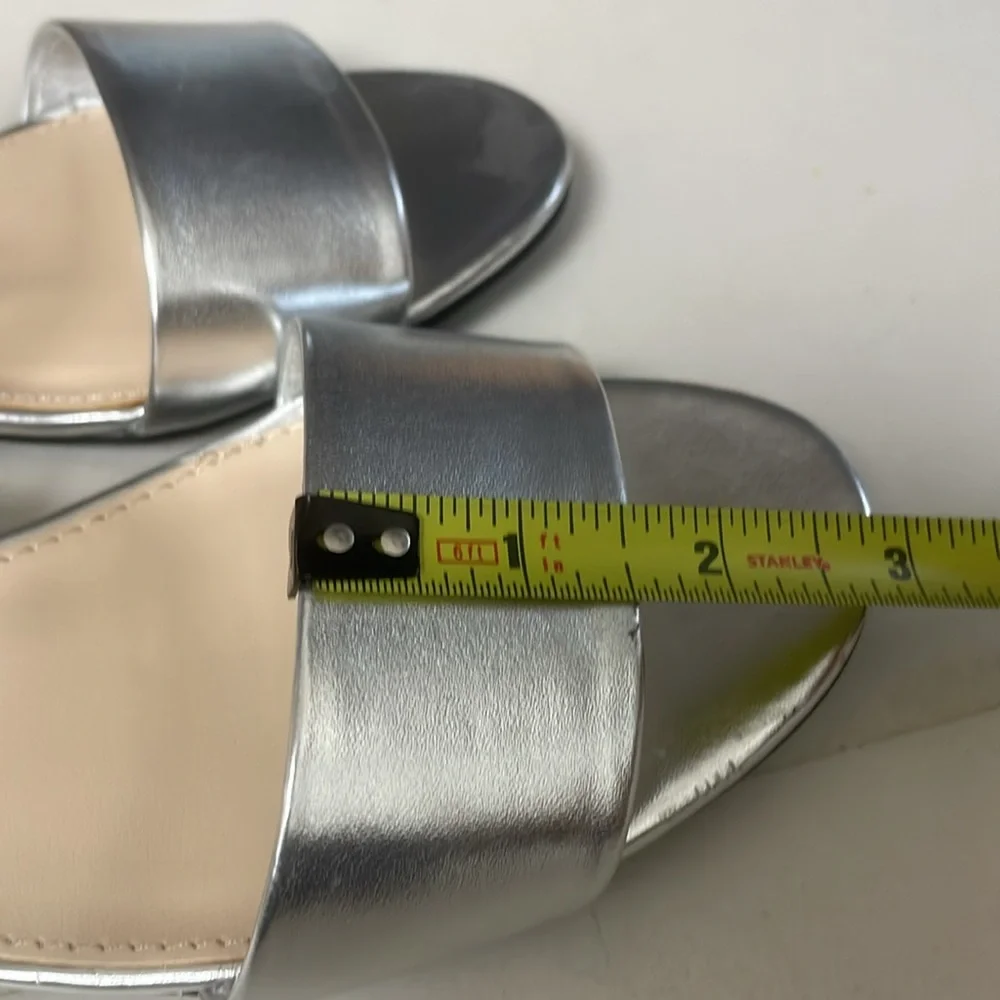 Bar III  Women Dreamer Slide Sandals, Silver